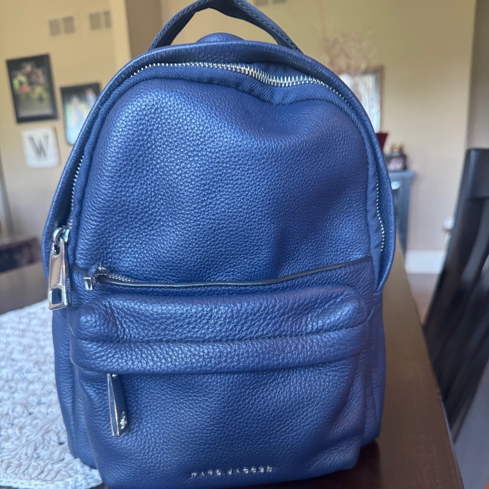 Marc Jacobs Navy Blue small backpack